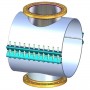 JCM 413 Flanged Outlet Tapping Cross | JCM Industrial Fittings